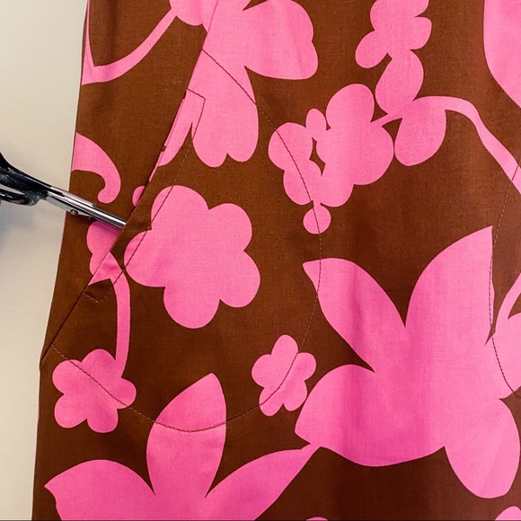 Tory Burch Brown & Pink Floral Dress - Picture 3 of 8